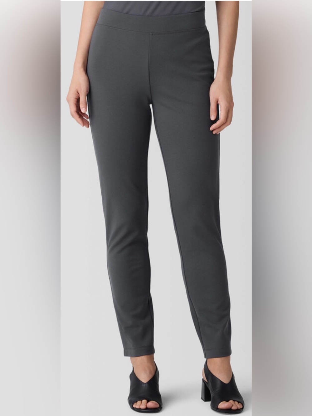 Eileen Fisher Slim Ankle Pant Charcoal Gray Size Small NWT